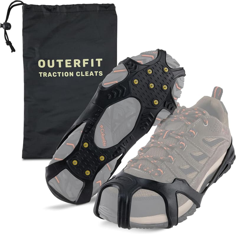 Tungsten Steel Non-Slip Ice Cleats for Hiking and Walking