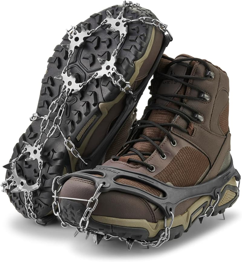 Winter Traction Device with Stainless Steel Spikes for Hiking