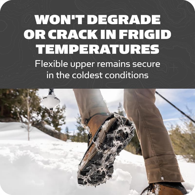 Winter Traction Device with Stainless Steel Spikes for Hiking