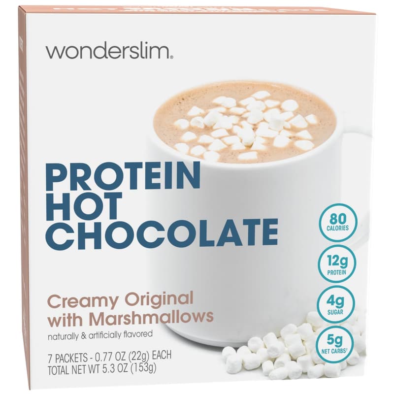Wonderslim Low Sugar Keto Hot Chocolate with Marshmallows (7ct)