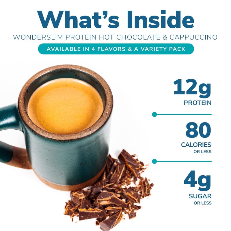 Wonderslim Low Sugar Keto Hot Chocolate with Marshmallows (7ct)