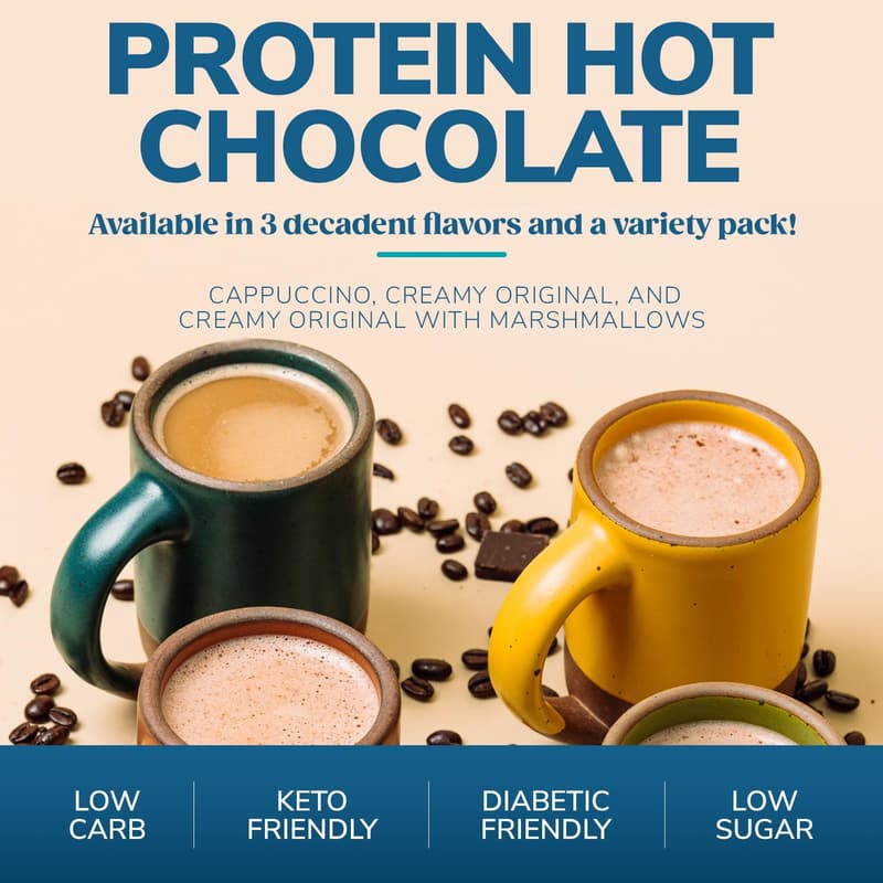 Wonderslim Low Sugar Keto Hot Chocolate with Marshmallows (7ct)