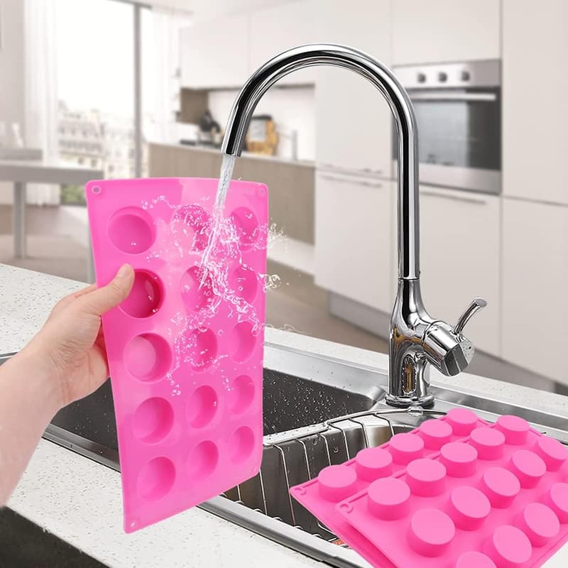 Silicone Mold Set for Handmade Soap & Chocolate - 15 Holes