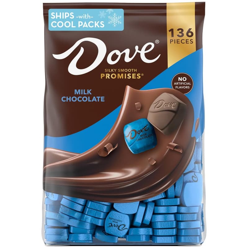 Bulk Pack of DOVE PROMISES Milk Chocolates (38.09 oz, 136 Pieces)