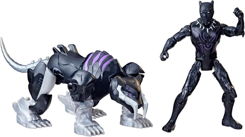 Black Panther Mech Strike Action Figure for Kids Ages 4+