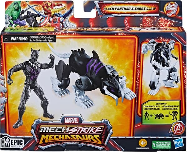 Black Panther Mech Strike Action Figure for Kids Ages 4+