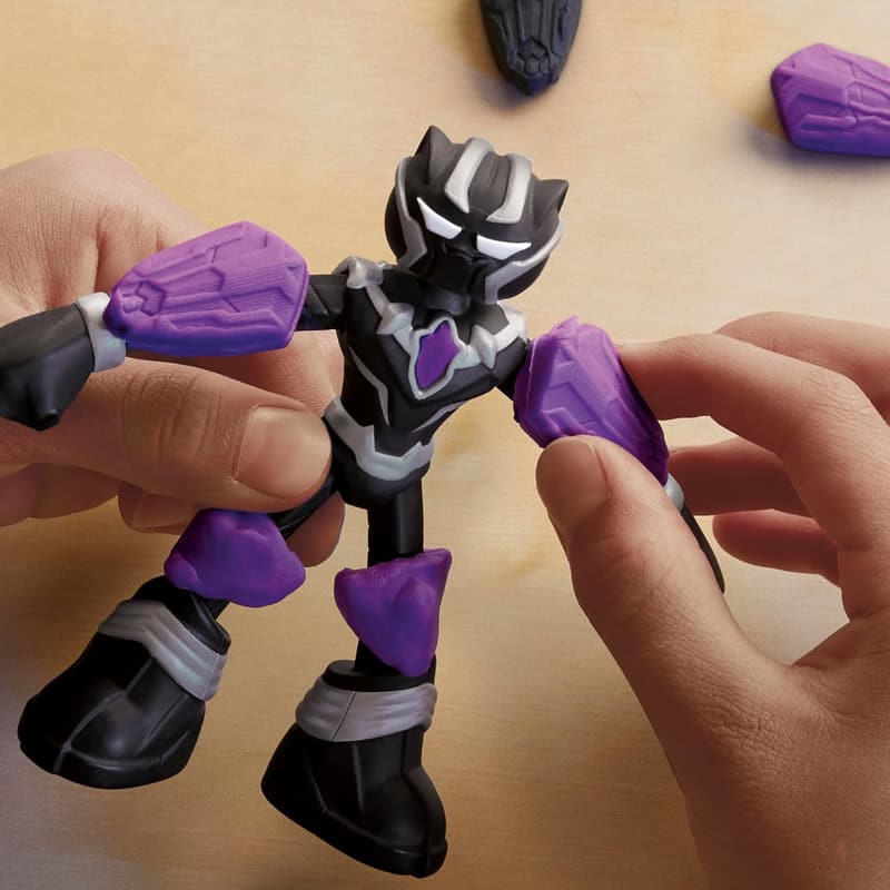 Black Panther Play-Doh Set with Action Figure for Kids 4+