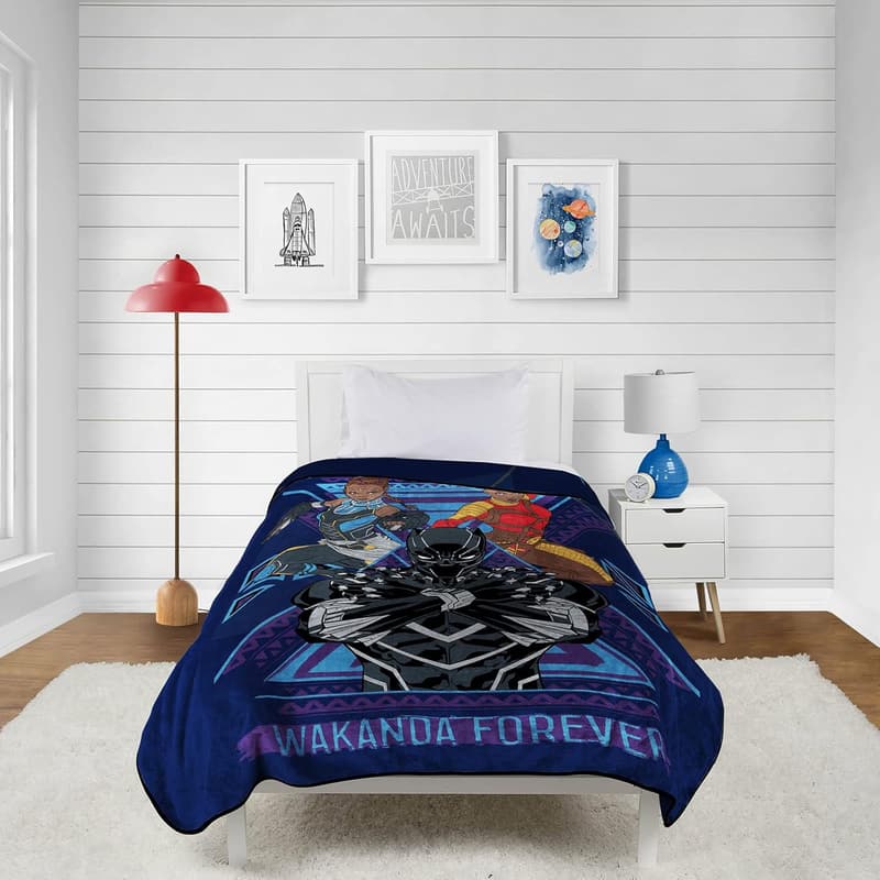 Black Panther Wakanda Forever Kids Blanket - 60x90 inches Fleece