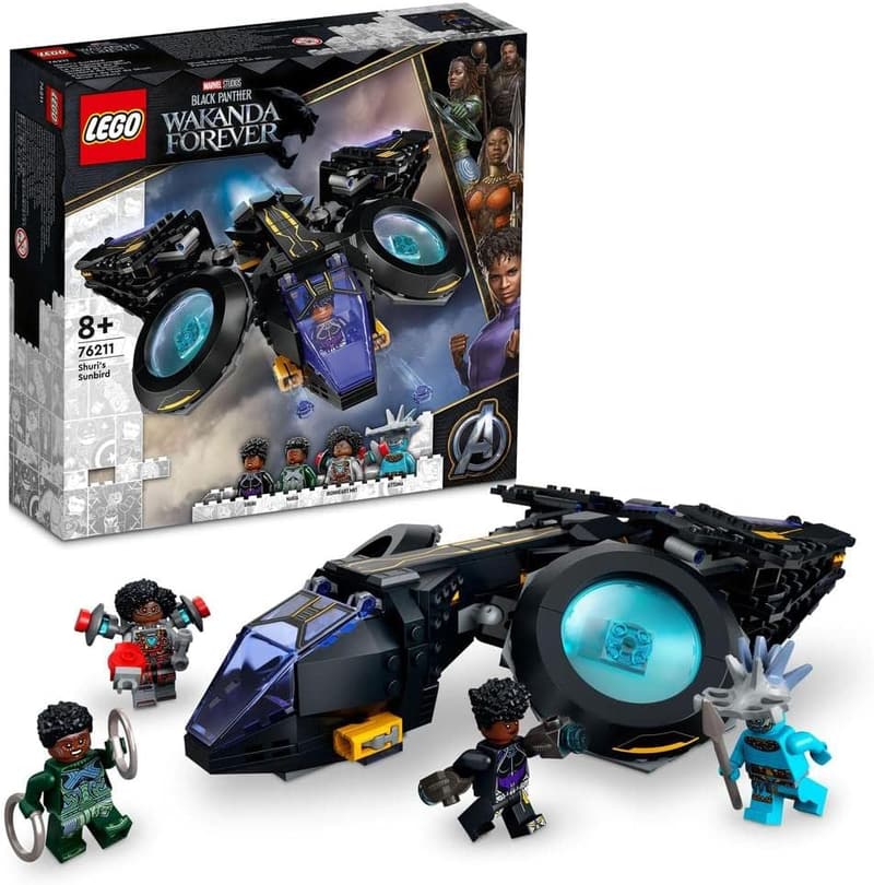 Marvel Shuri's Sunbird Building Toy - Black Panther Set for Kids