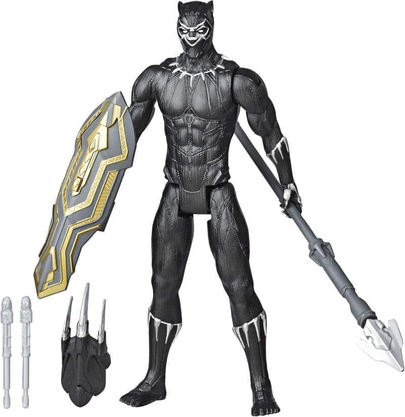 Black Panther Action Figure - 12-Inch Deluxe Toy for Kids