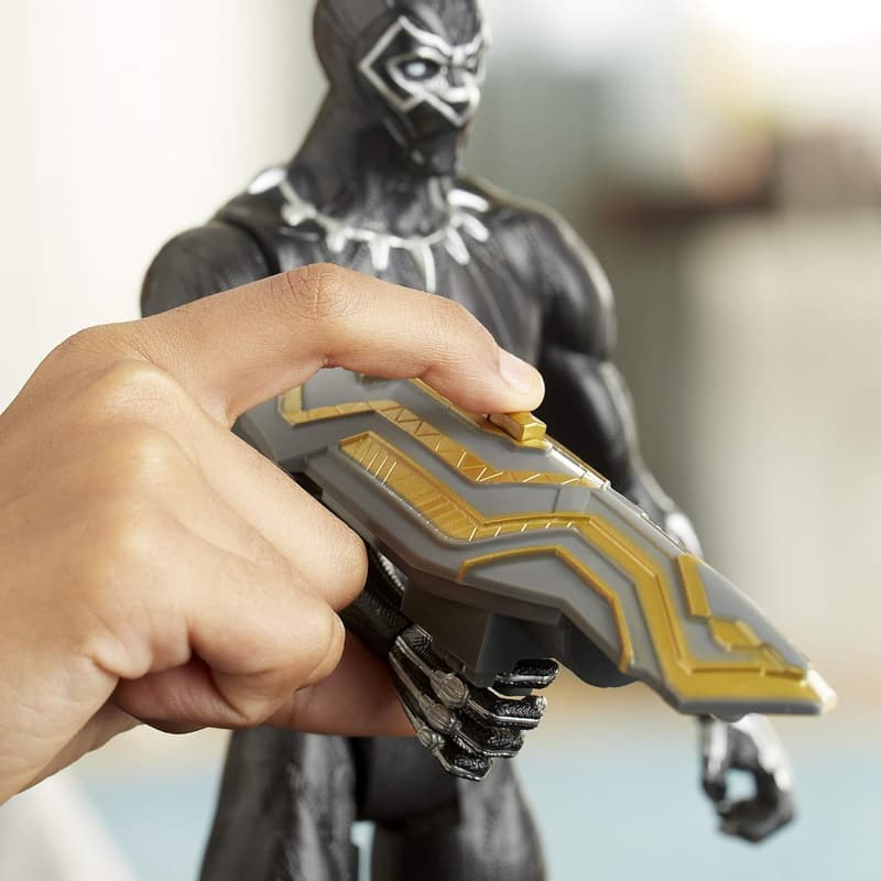 Black Panther Action Figure - 12-Inch Deluxe Toy for Kids