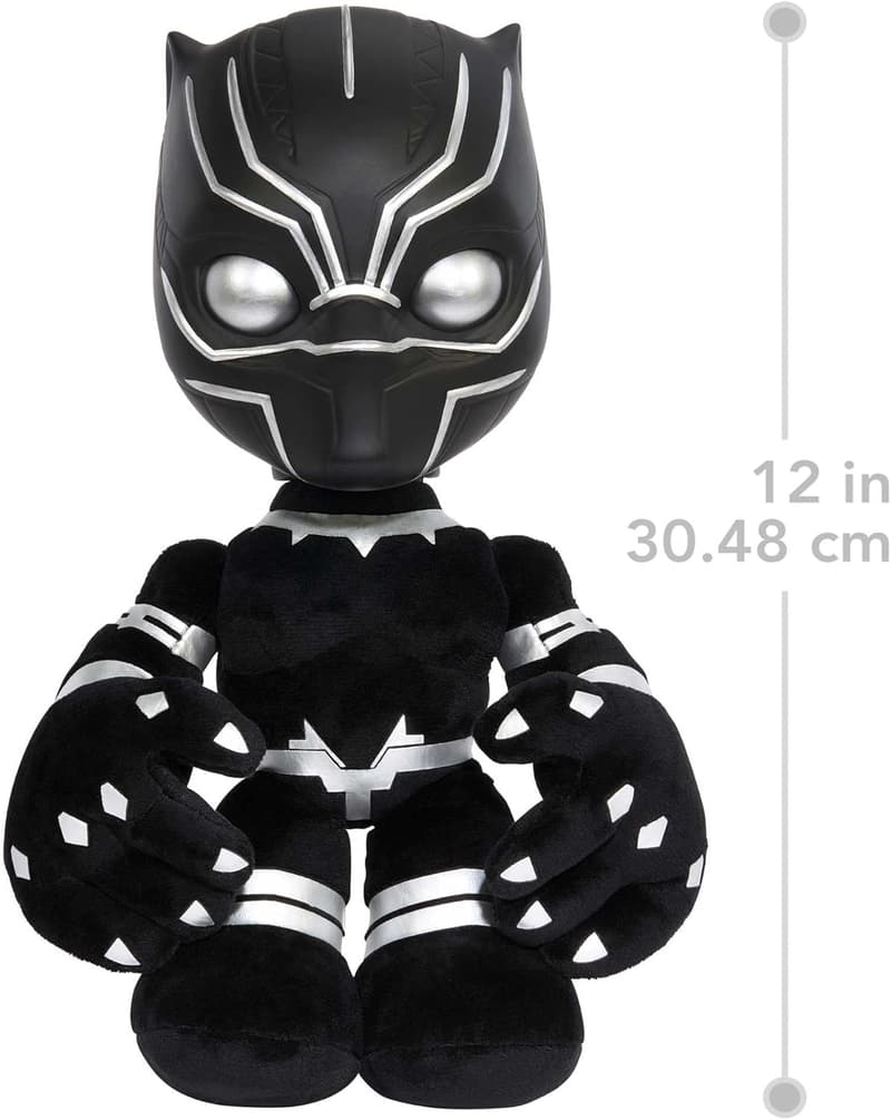 Marvel Black Panther Plush T'Challa Figure with Lights and Sounds