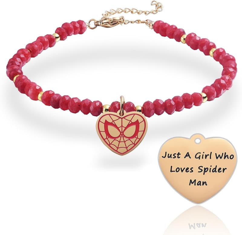 Superhero Spider Bracelet for Teen Girls and Women’s Birthday Gift