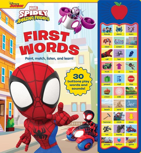 Spider-Man Sound Book for Kids - First Words with 30 Buttons