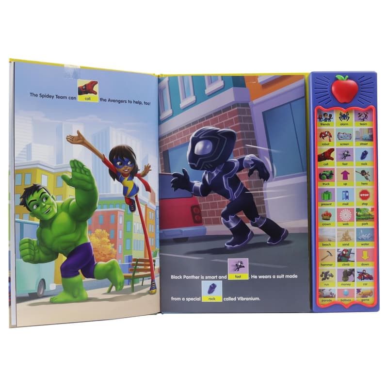 Spider-Man Sound Book for Kids - First Words with 30 Buttons
