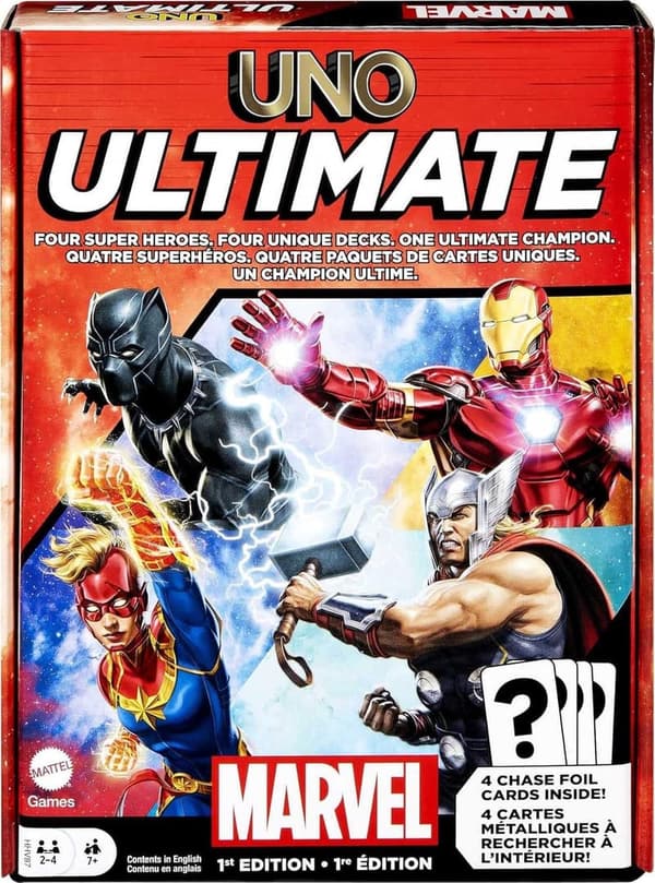 UNO Ultimate Marvel Card Game with Collectible Foil Cards