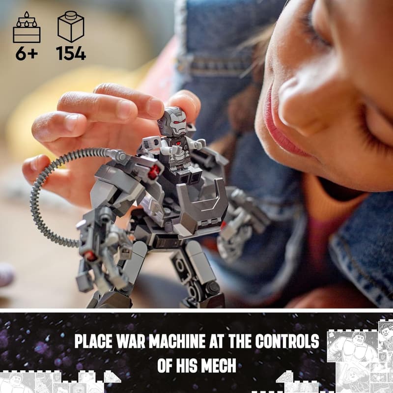 LEGO Marvel War Machine Mech Armor Toy for Kids, Age 6+