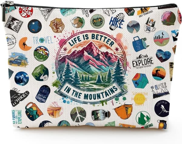 Hiking Gear Makeup Bag for Women - Perfect for Campers