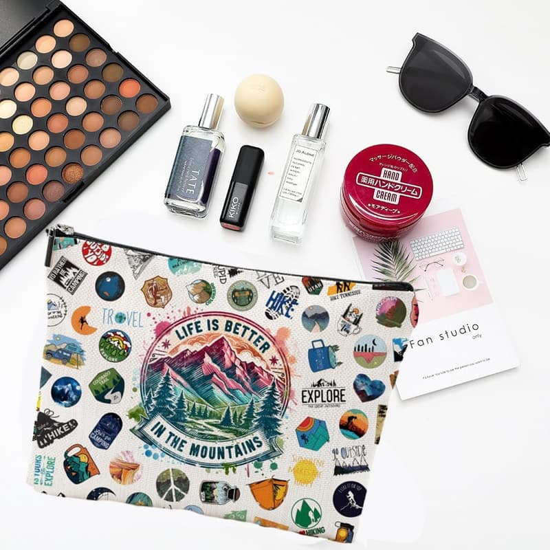 Hiking Gear Makeup Bag for Women - Perfect for Campers