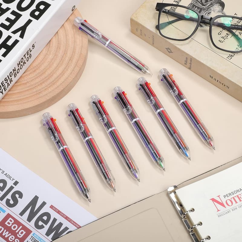 Multicolor Ballpoint Pens Set - 24 Pack for Office & School
