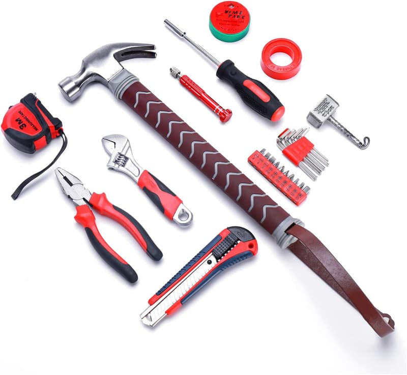 28-Piece Real Metal Hammer Tool Set for DIY & Car Repair