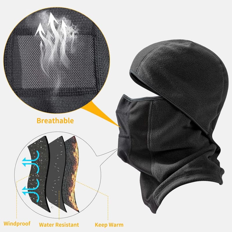 Winter Ski Balaclava - Breathable, Windproof Thermal Mask