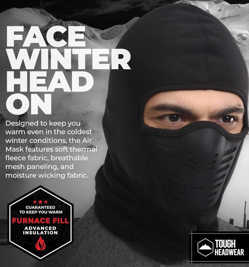 Thermal Balaclava Ski Mask with Breathable Air Vents