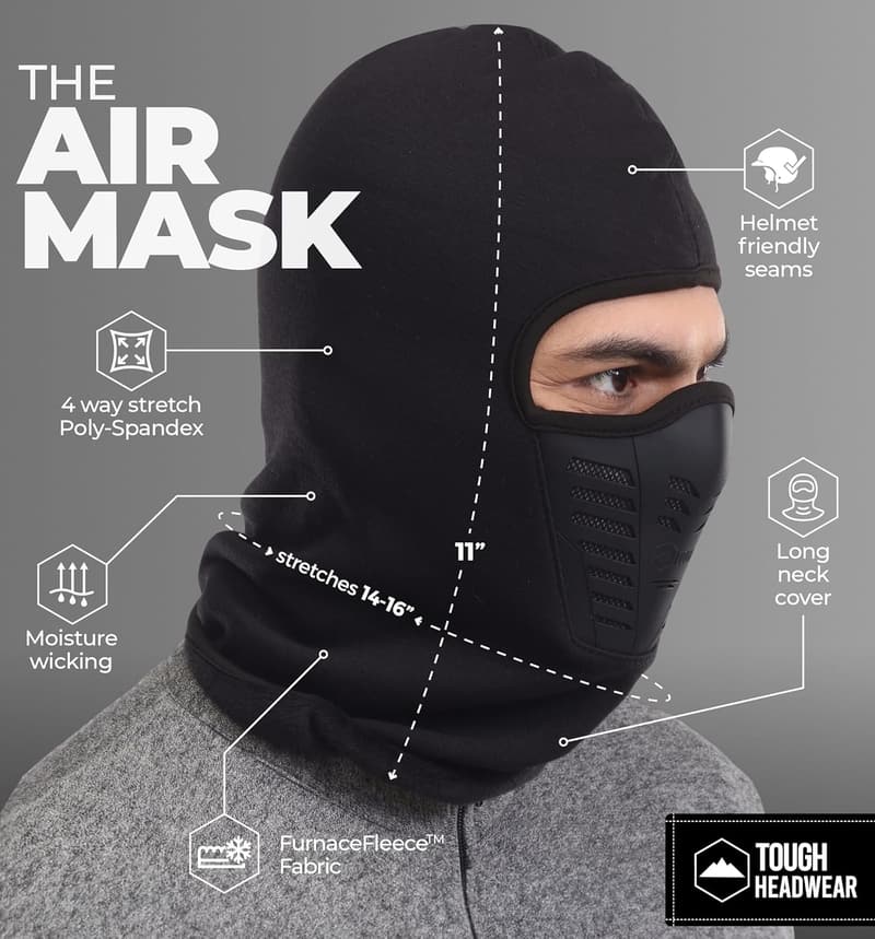 Thermal Balaclava Ski Mask with Breathable Air Vents