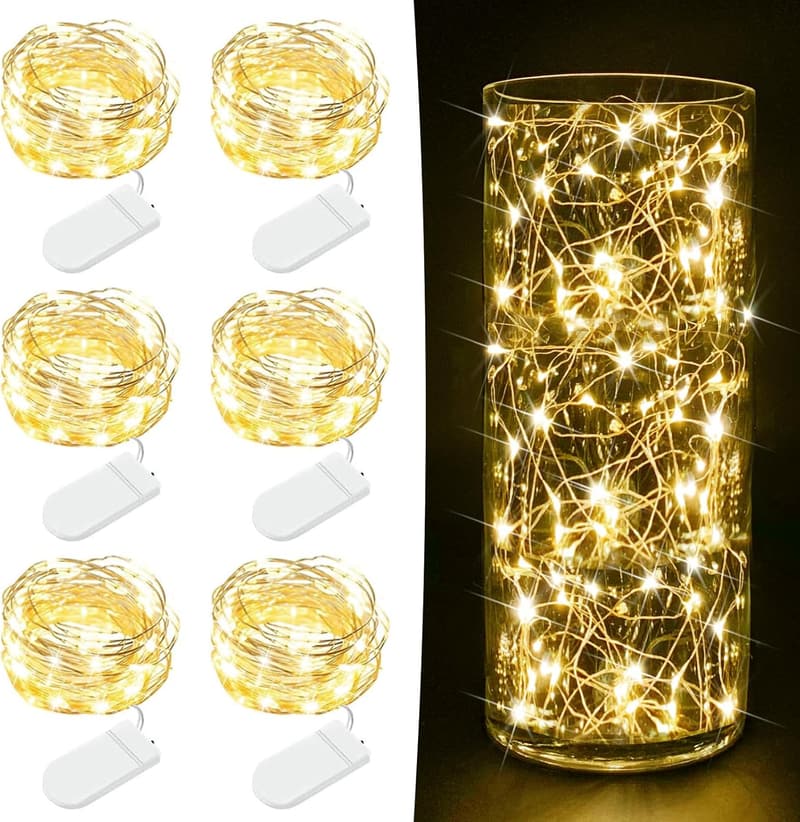 Battery-Operated 20 LED Fairy Lights Set for Party Decor
