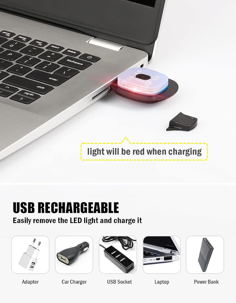 USB Rechargeable LED Beanie Hat for Winter Gifts, Men