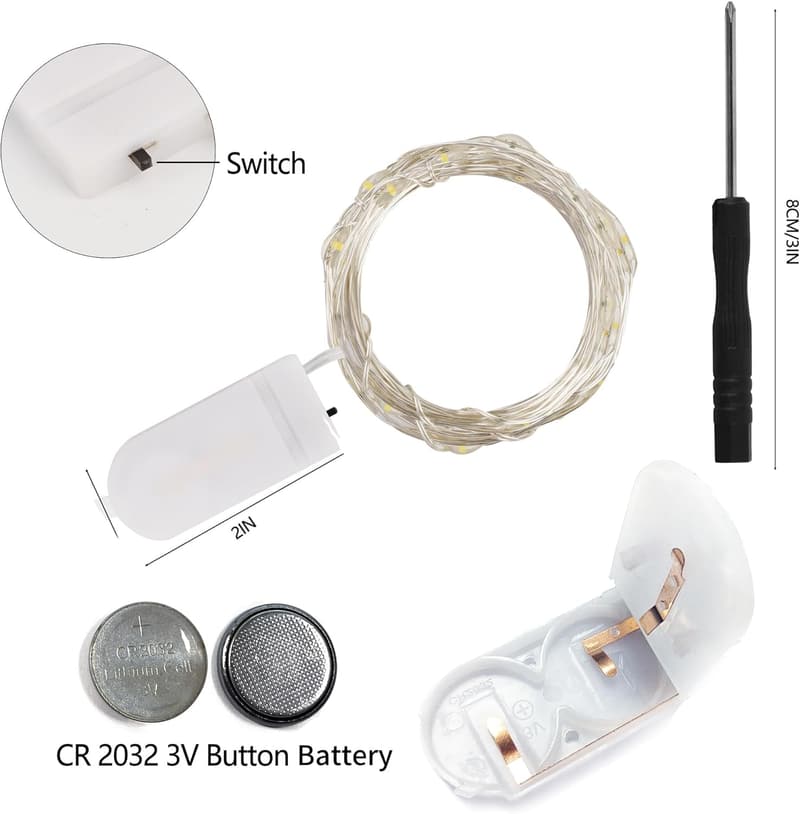 Battery Operated Fairy String Lights for Wedding & Party Decor