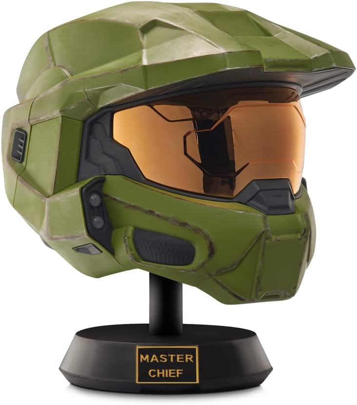 Master Chief Deluxe Helmet with LED Lights and Stand