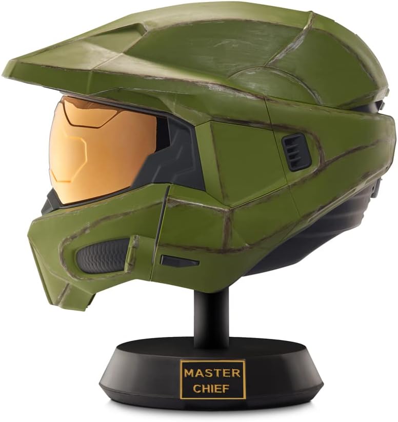 Master Chief Deluxe Helmet with LED Lights and Stand