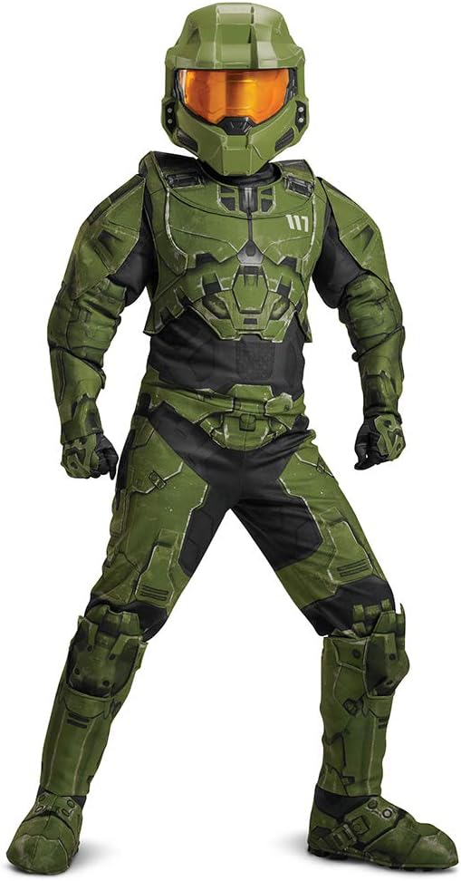 Halo Kids Master Chief Jumpsuit with Helmet and Armor