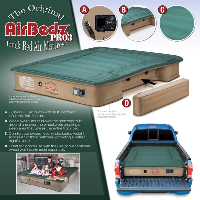 Pittman Pro3 Series 8ft Truck Bed Air Mattress - Premium Comfort