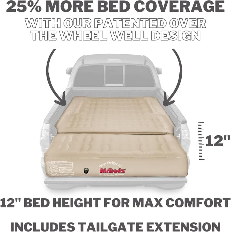 Pittman Truck Bed Air Mattress with Built-in Pump - 5.8 ft.