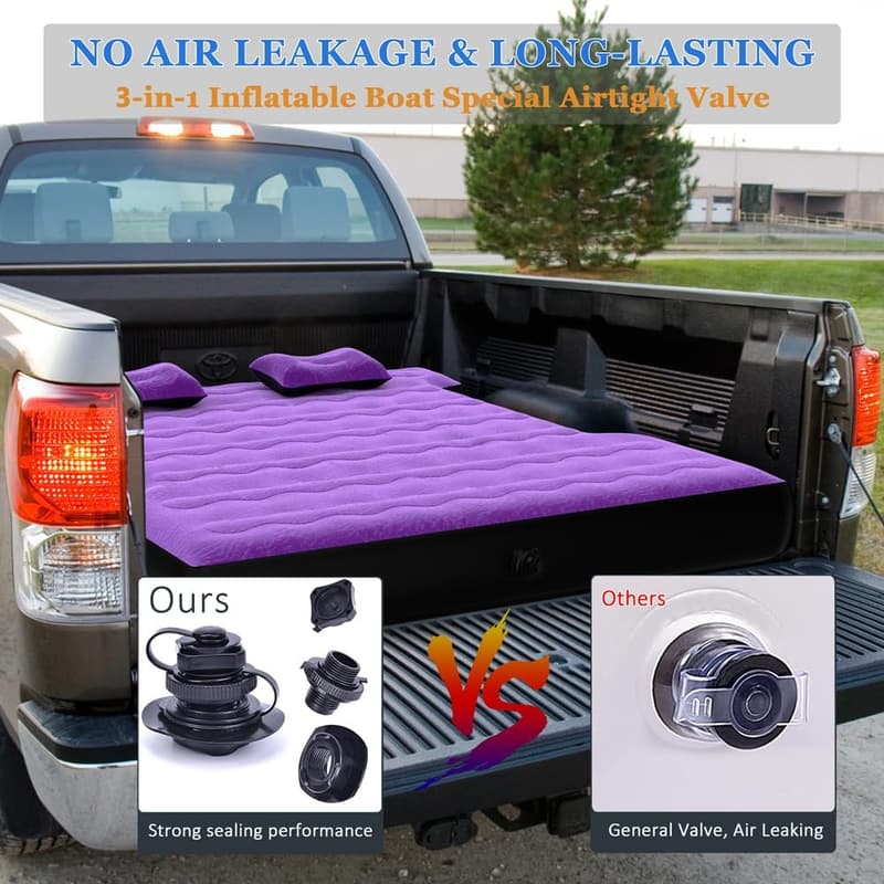 Camping Truck Bed Air Mattress for 5.5-5.8 Ft Short Beds
