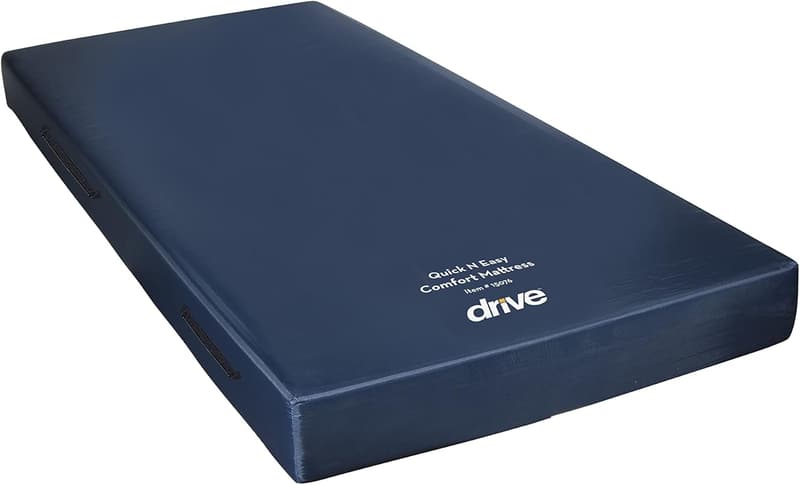 Drive Medical Foam Comfort Mattress, Quick & Easy, Blue