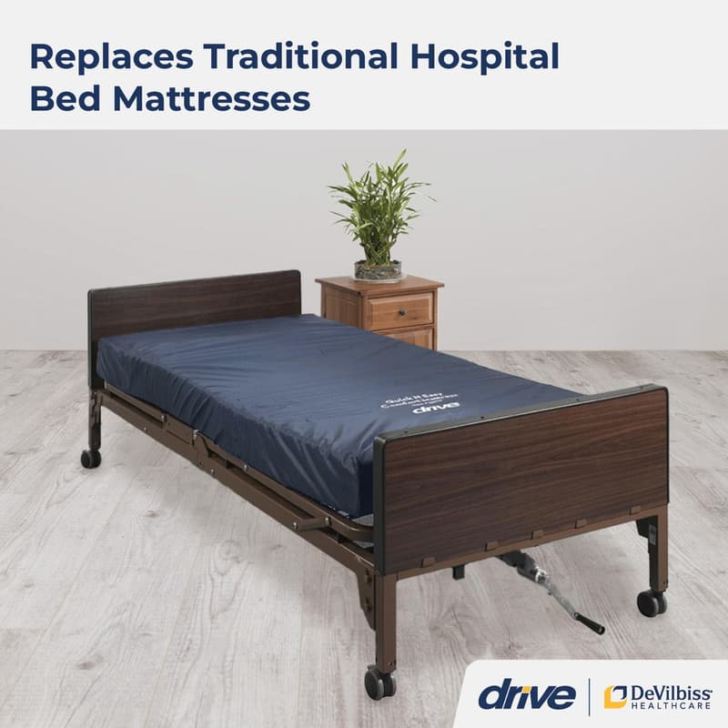 Drive Medical Foam Comfort Mattress, Quick & Easy, Blue