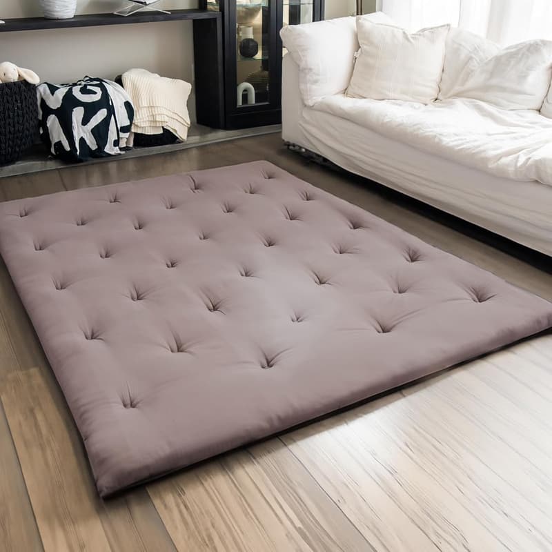 Foldable 100% Cotton Japanese Floor Futon Mattress - Twin Size