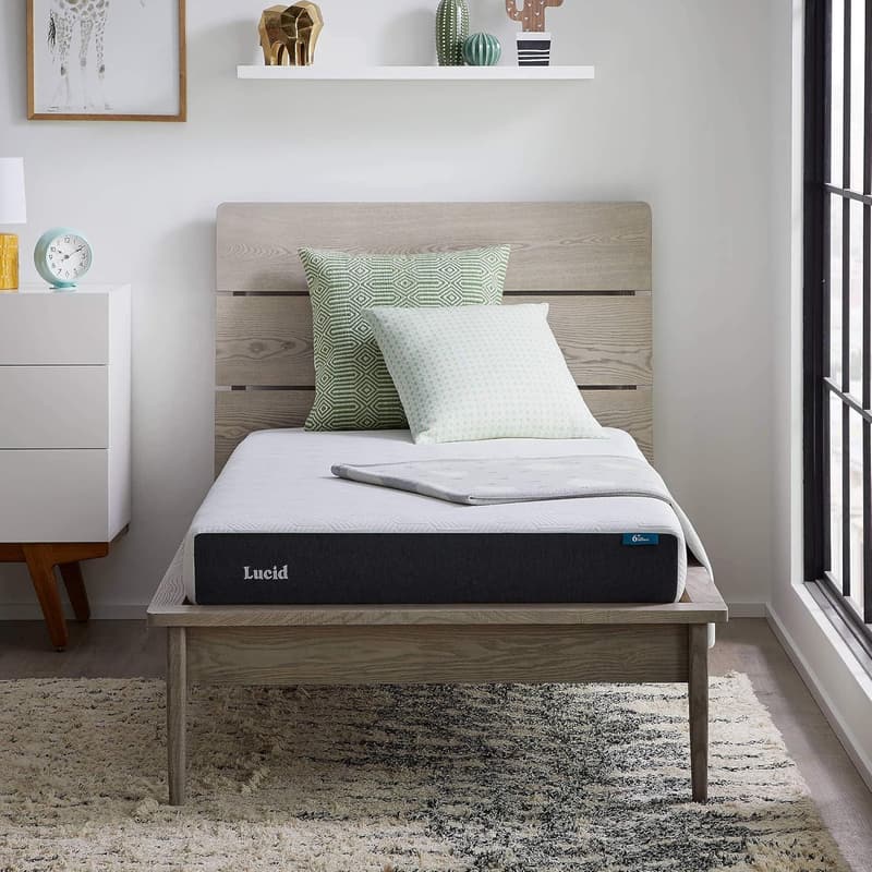 Twin Gel-Infused Memory Foam Mattress - Firm, Breathable