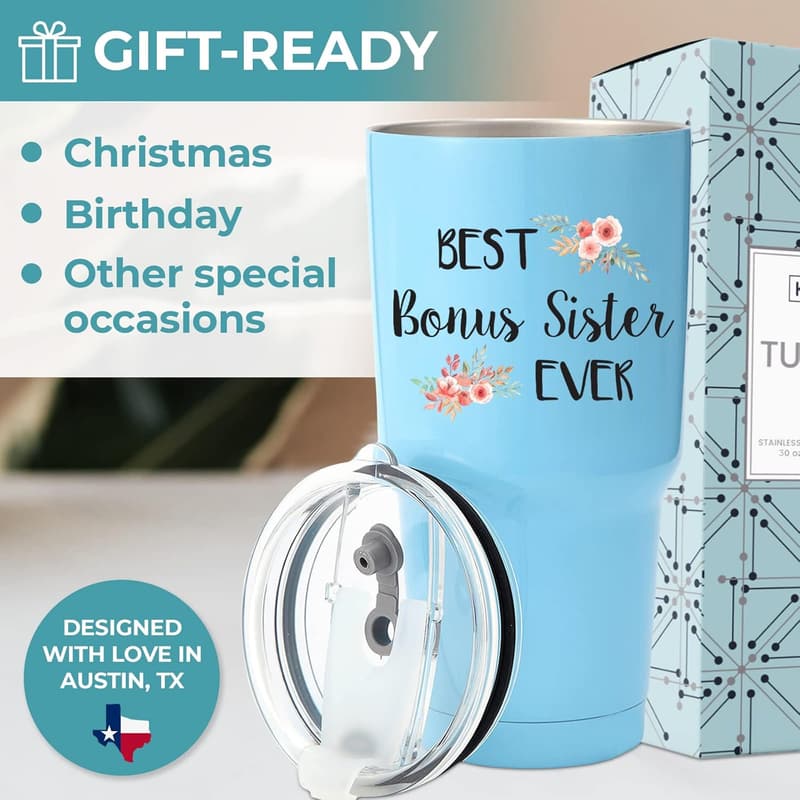 Bonus Sister 30oz Tumbler – Unique Gift for Birthdays & Mother's Day