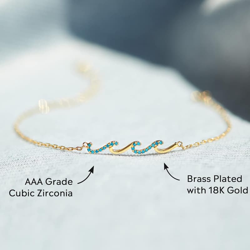 Birthday Wave Bracelet for Women - Perfect Gift for Mom & Sister