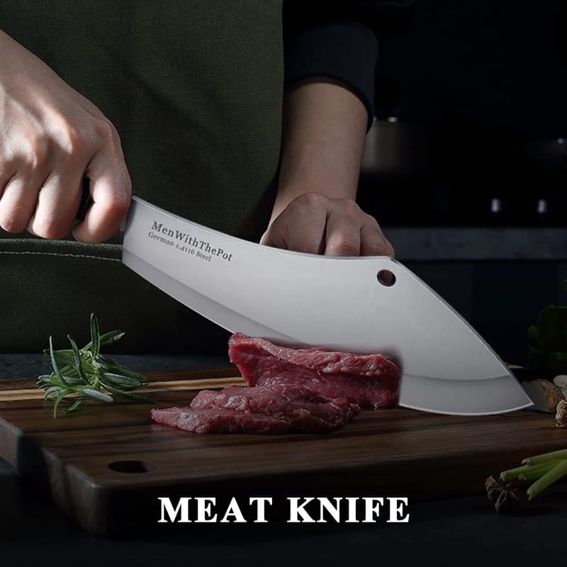 Christmas Gift: Butcher Knife with Sheath for Men