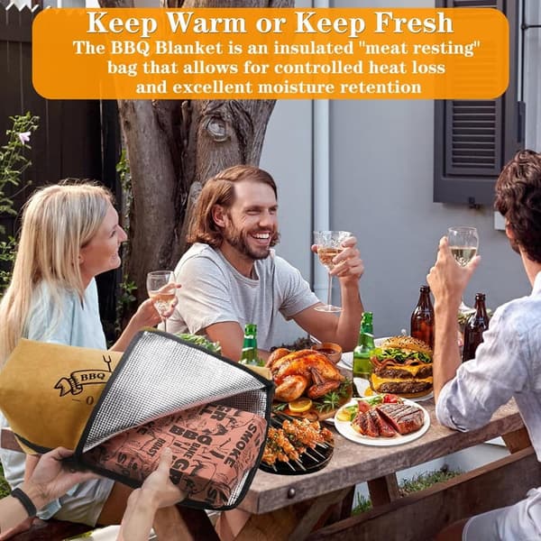 Insulated BBQ Blanket for Resting Large Meats, 18 in