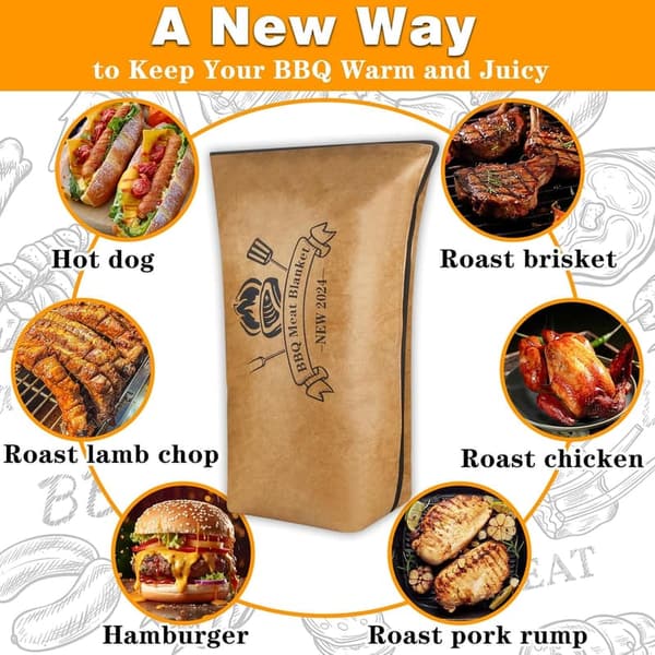 Insulated BBQ Blanket for Resting Large Meats, 18 in