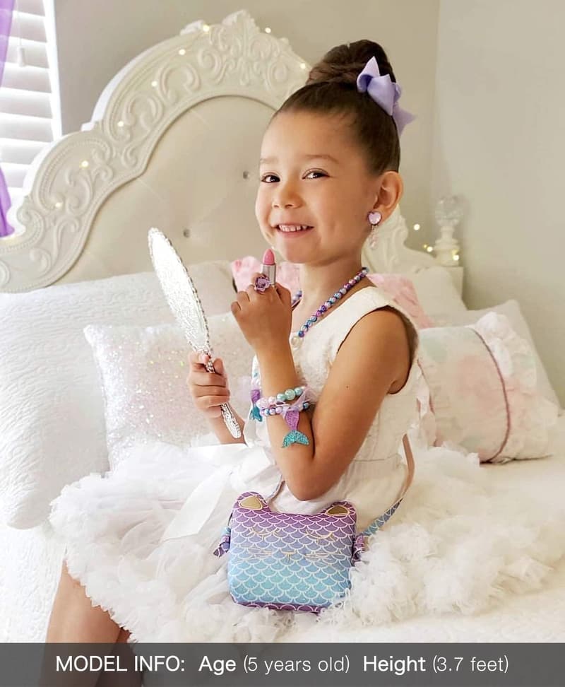 Mermaid Purse for Little Girls - Dress Up Pretend Play Accessory