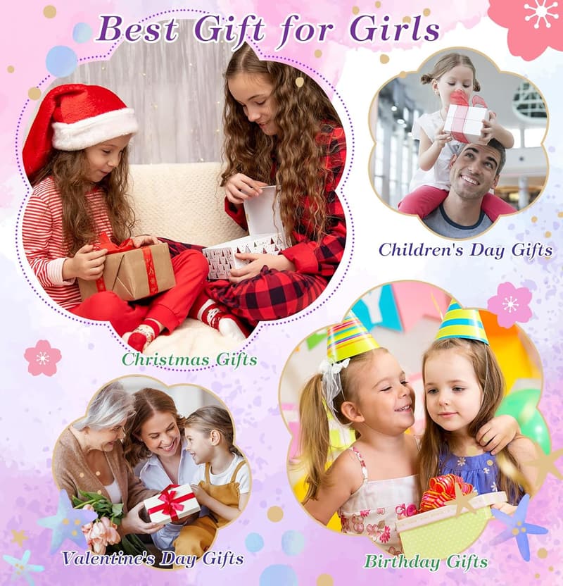 Unicorn Charm Bracelet Making Kit for Girls Age 6-12