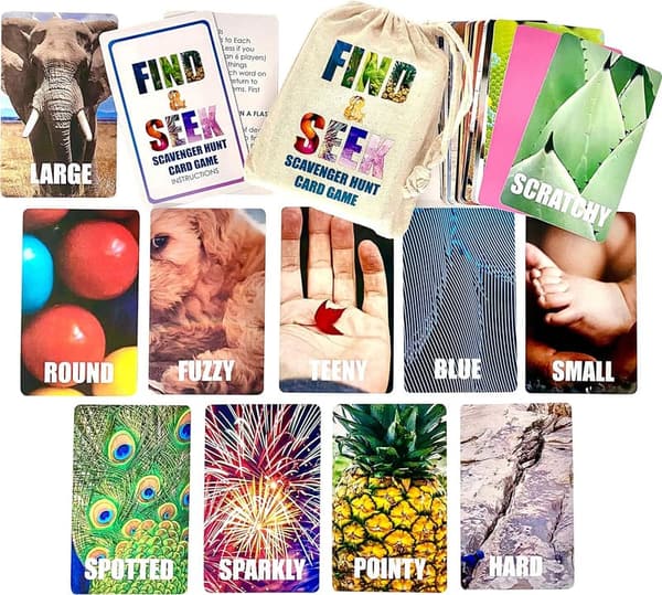 Kids' Scavenger Hunt Card Game for Indoor & Outdoor Fun