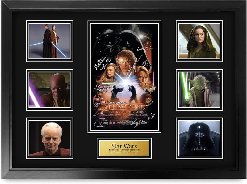 Star Wars Revenge of the Sith Autographed Display Montage